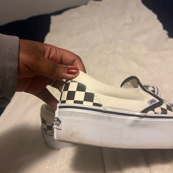 Checkerboard Platform Vans - Picture 4 of 7